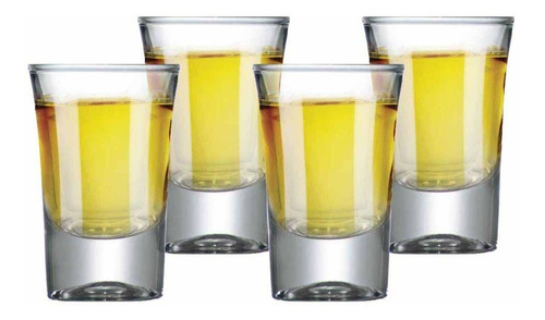 Copo Caipirinha Vidro Shot Tequila Jogo Conjunto Kit 4 Pcs