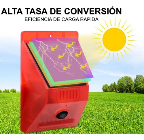 Sensor De Movimiento Con Alarma De Sonido/luz Solar 110 Db