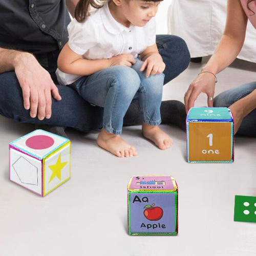 . Dados Grandes, Cubo De Felpa, Juego Educativo, Dados Para