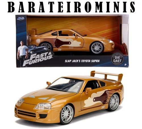 1:24 Toyota Supra Slap Jack's Fast 2 Jada Cor Dourado