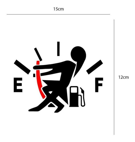 Adesivo Para Carro Combustível Modelo Feminino