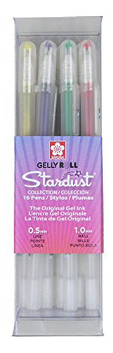 Set Bolígrafos Brillantes 16 Colores Gelly Roll Stardust
