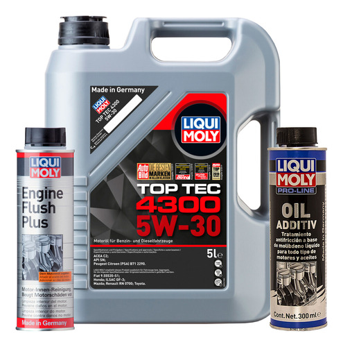 Paq 5w30 Top Tec 4300 Pro Line Oil Additiv L Moly