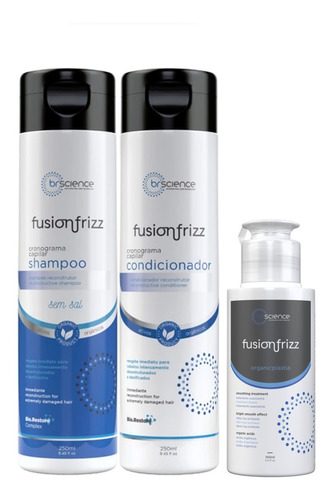  Fusion Frizz Shampoo E Condicionador + Organicplastia 100 Ml