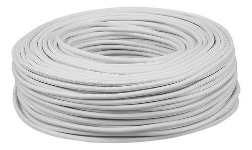 Rollo D 100 Metros D Cable Thw Cca 8 Awg Blanco Basic 40204