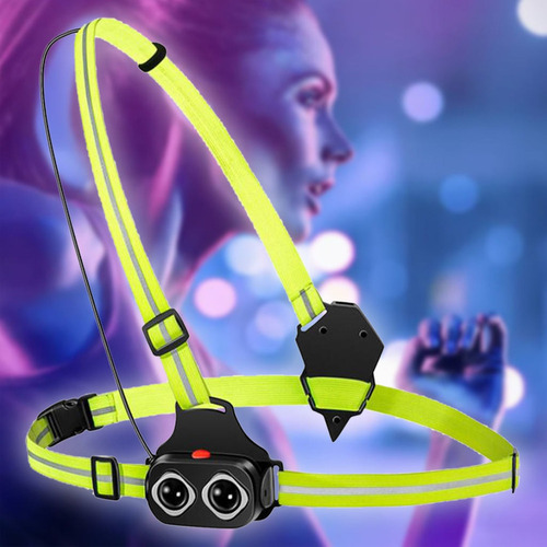 Correr Luz Pecho Luz Recargable Led Impermeable Usb Noche