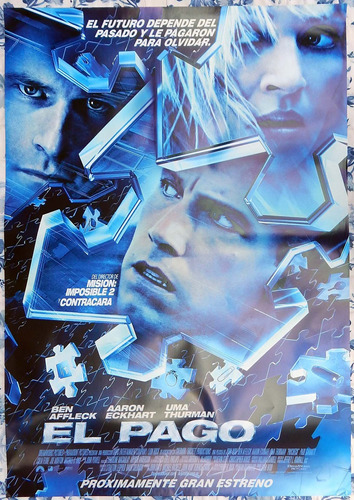 El Pago Ben Affleck Poster De Cine Original 100x70 Cm 2003