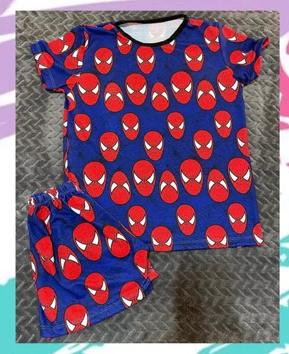  Pijama Spiderman para niños 100% algodón con pantalón corto,  ajustada, para el verano, ropa de dormir : Ropa, Zapatos y Joyería