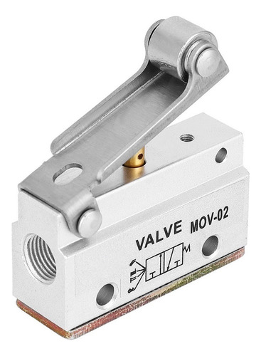 Mov-02 Rosca Rodillo Palanca Aire Válvula Mecánica,g1/8