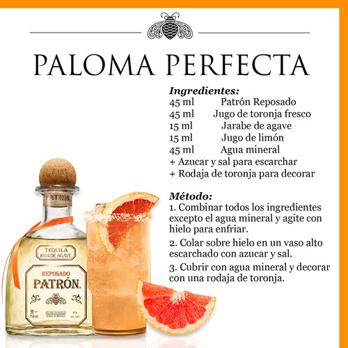 Tequila Patrón Reposado 750 Ml