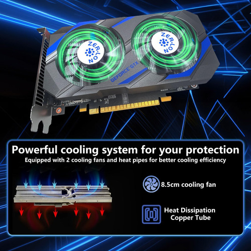 Tarjeta Gráfica De Juegos Zer-lon Gtx 1050 Ti, 4gb Gddr5 128