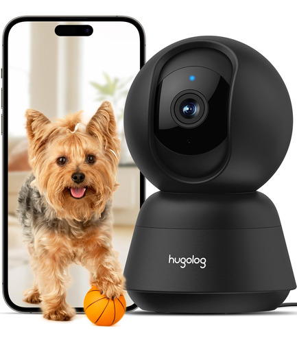 Hugolog Camara De Seguridad 3k 5mp Para Interiores Con Enfoq