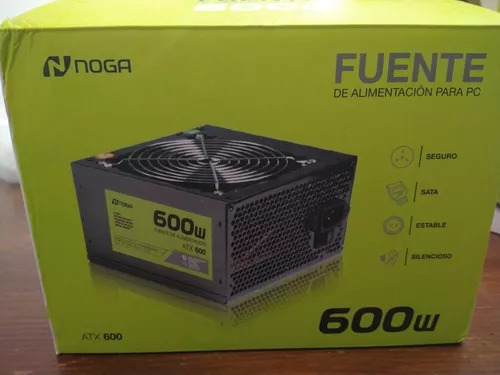 Fuente De Alimentación Para Pc Noga Atx-600 600w Negra 220v