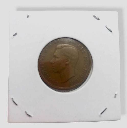 2 Monedas Cobre De 1 Y 1/2 De Penny D Gran Bretaña 1906 Y 46 (Usado)