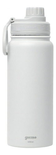 Garrafa Térmica De Água Gocase Fresh Aço Inoxidável - 650ml Cor Branco