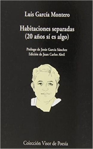 Habitaciones Separadas ( 20 Años Si Es Algo ), De Garcia Montero Luis. Editorial Visor, Tapa Blanda En Español, 2014