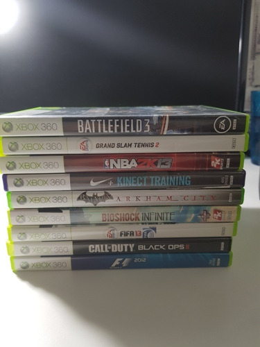 Xbox 360 Slim 4gb Con Kinect Caja + 2 Joystick + 10 Juegos