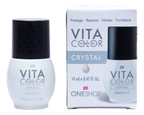 Vita Color Crystal Base Rubber Con Vitaminas - 14 Ml