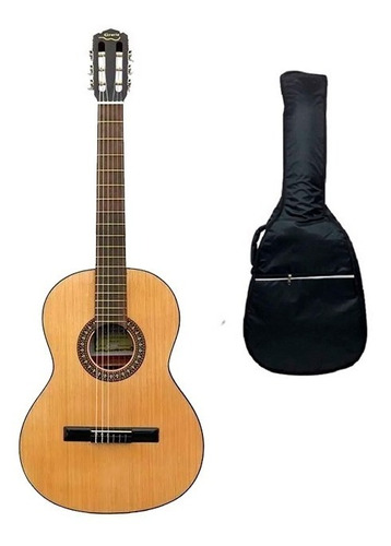 Guitarra Criolla Gracia M9 Estudio Superior Caoba + Funda 