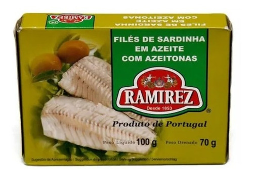 Filé De Sardinha Ramirez 70g - Kit 6 X 70g