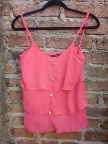 Musculosa De Gasa Coral Cuesta Blanca