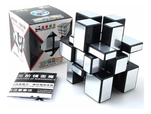Cubo Rubik Mirror 3x3 Shengshou Espejo Plateado Original