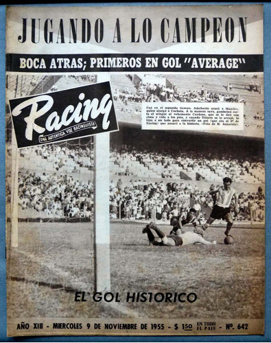 Revista Racing Una Auténtica Voz Racinguista Nº 642
