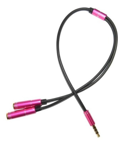 Cable Adaptador Audio Auxiliar 3.5mm Macho A 2 Hembra