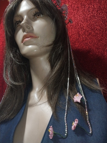 Tocado Novia Pedrería Original Primera Comunión Flores Nuevo