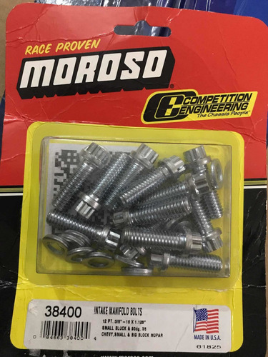 Tornillos Moroso Para Camarin 350 Chevrolet Edelbrock