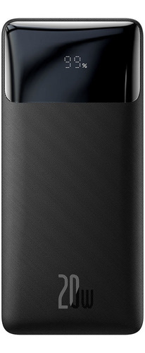 Batería Externa Baseus 30000 Mah 20w 2 Usb + 1 Tipo-c Negro