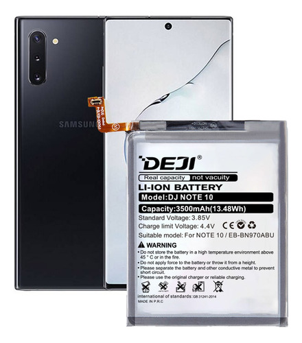 Bateria Premium Para Samsung Note 10 N970 3500mah Marca Deji