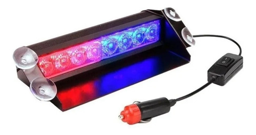 Baliza Led Parabrisa Autos Roja-azul 12v 