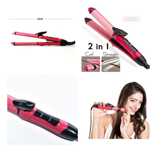 Para Zfb Plancha De Pelo 2 En 1 Plancha Y Rizador De Pelo