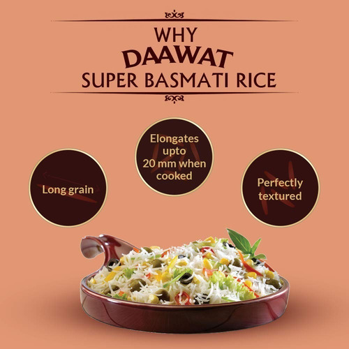Arroz Basmati Daawat Super 5kg - kg a $19980