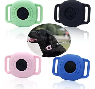 4 Fundas De Silicona Para Galaxy Smarttag Collar Perro Gato