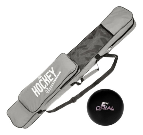 Kit Bolso Hockey Porta Palos + Bocha Roller Profesional 