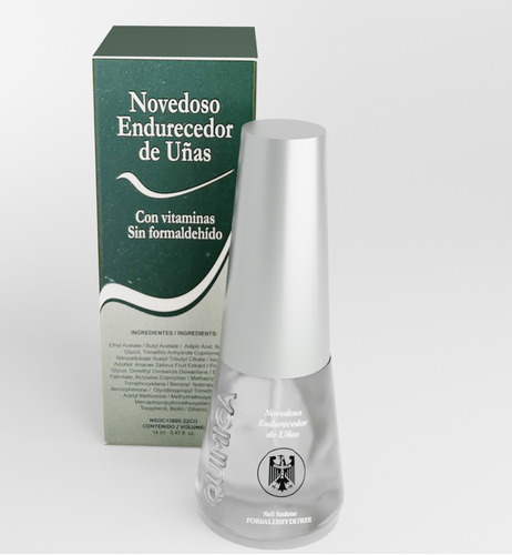 Esmalte de uñas tratamiento Química Alemana Endurecedor de 14mL de 1 unidades color Transparente