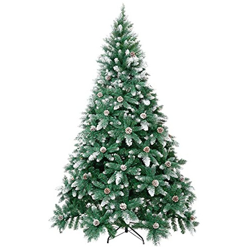 Artificial Christmas Tree 4,5,6,7.5 Ft Snow Full Flocke...