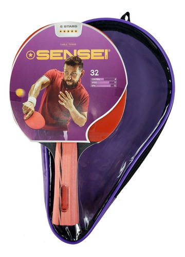 Paleta Ping Pong Tenis Mesa Sensei 5 Estrellas Loc. No.1 Arg