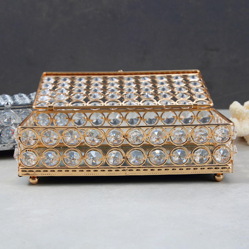 Joyero Con Cubierta Rectangular, Caja De Joyería,