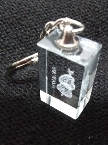 Imagem 6 de 9 de Chaveiro Cristal Gravado A Laser 3d Coração I Love You Novo