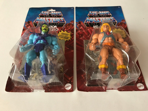 He-man Y Skeletor Motu Origins Retro Amos Del Universo Ser.1 (Usado)