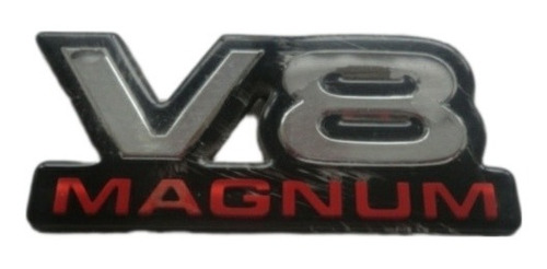 Emblema V8 Magnum Mide 9x4 Cms Original