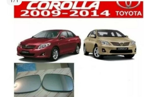 Espejo Retrovisor Luna Corolla 2009 2010 2011 2012 2013 2014