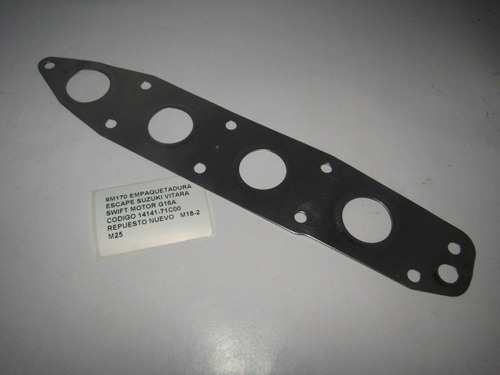 Empaquetadura Escape Suzuki Vitara Swift G16a 14141-71c00