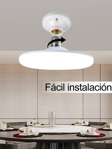 20w Protección Ocular Sin Focos Led Flying Saucer 4pcs Blanco Frío
