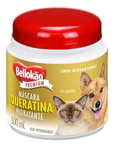 Máscara De Queratina Hidratante Para Cães E Gatos Bellokão
