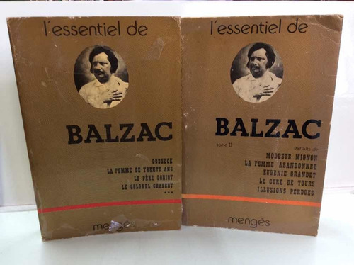 Lo Esencial De Balzac - 2 Tomos - En Francés - Mengés