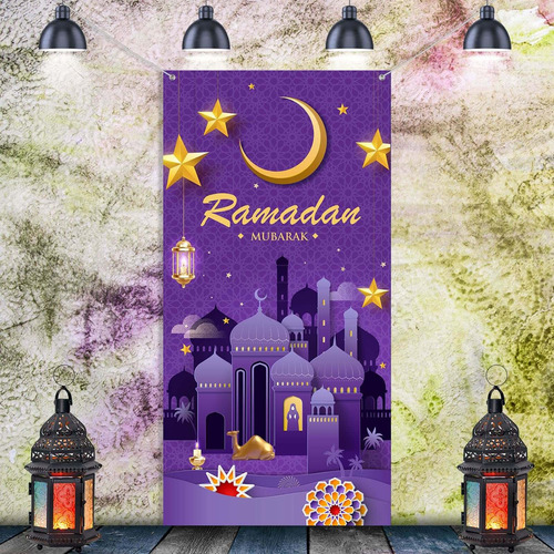 Ramadan Mubarak Decoracion Para Puerta Eid Exterior Fitr